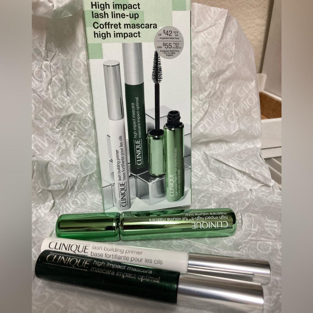 Clinique Lash Duo - Metallic Green and Silver